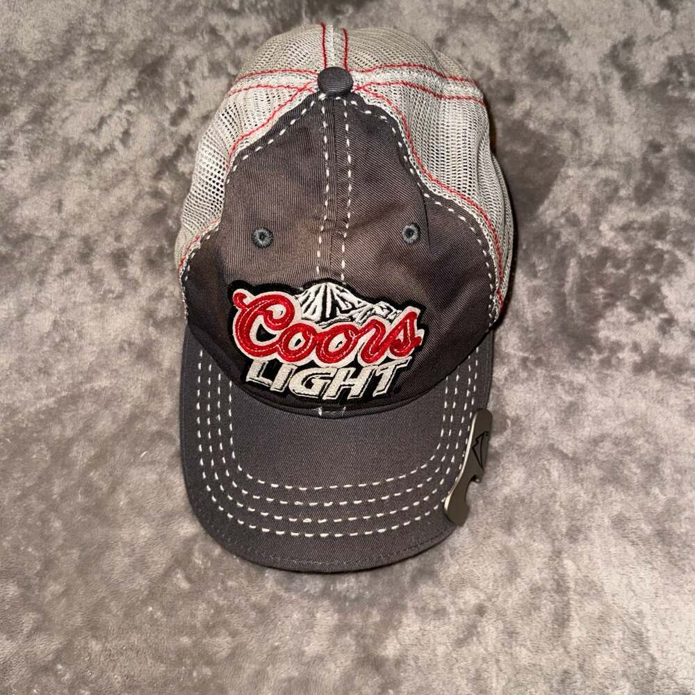 Bio-Domes Coors Light Trucker Hat with Built-in Bottle Opener